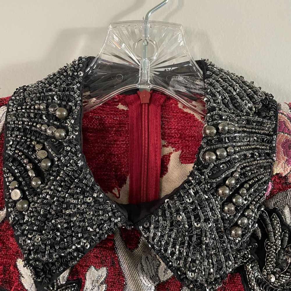 Zara Red Floral Mini Dress - Picture 12 of 15